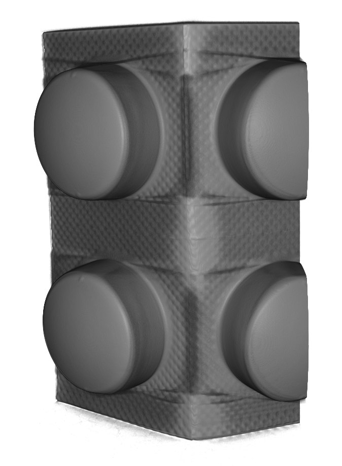 Blister pack: Four pockets, sealed